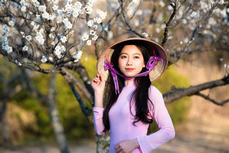 Dreamy Purple Of Ao Dai Gentle And Soft Of Beautiful Girls Vietnamese Traditional Dress