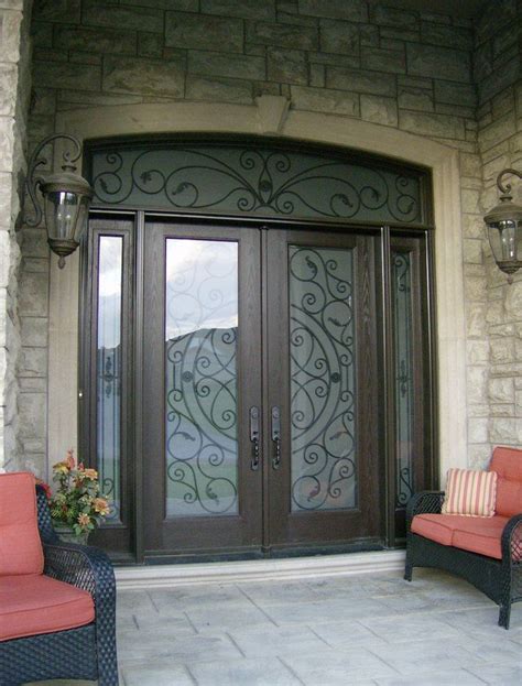 Lovely Custom Fiberglass Door System With Matching Sidelights And