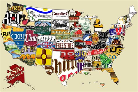 Great Map Of Beer Per State I Can Confirm That Four Peaks Is The