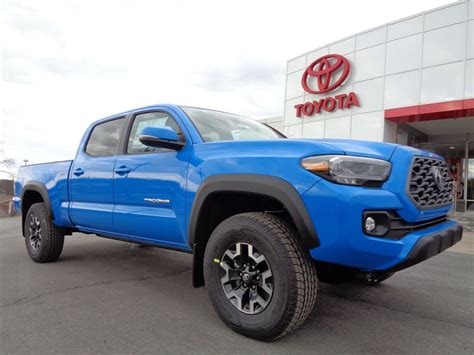 New 2021 Tacoma Trd Off Road 4x4 Double Cab Long Bed Voodoo Blue Rear