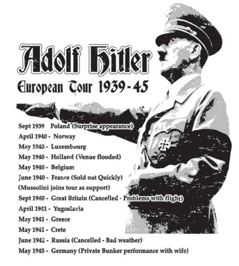 Listen to tales of legends in the scottish highlands, step back in time when visiting london's most famous. ADOLF HITLER EUROPEAN TOUR - Picture | eBaum's World