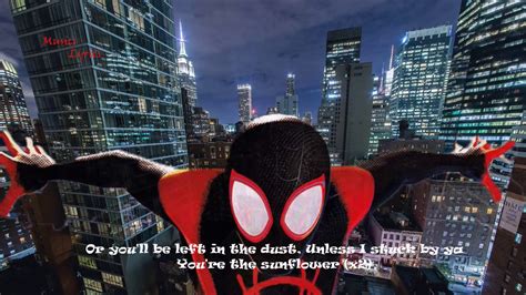 Post Malone Swae Lee Sunflower Spider Man Into The Spider Verse