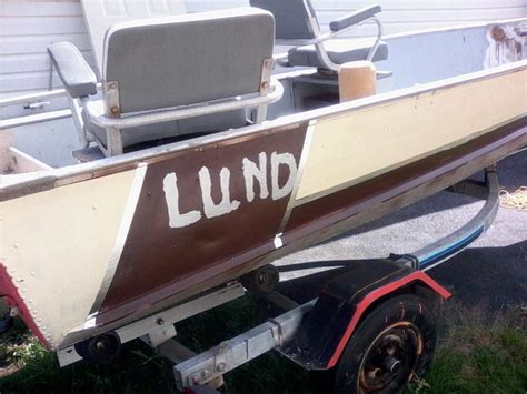Lund 14 Foot Boat Trailer And Elec Motor Outside Nanaimo Nanaimo