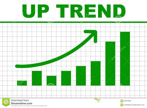Up Trend Chart Stock Illustration Image 59919932