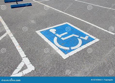 Handicapped Parking Stock Photo Image Of Place Sign 42103662