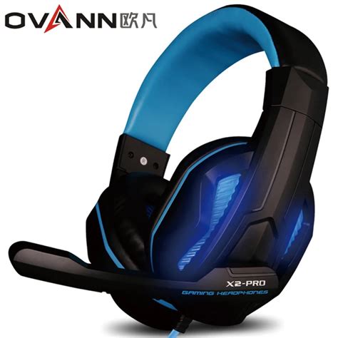 Ovann X2 Pro Head Mounted Luminous Gaming Headphones Computer