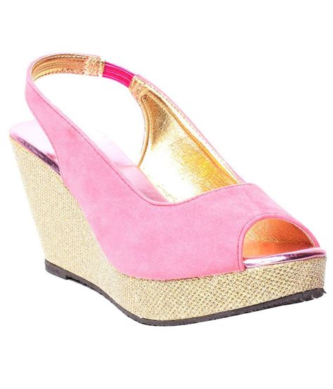 Highstreet Pink Wedges Sandals Price In India Buy Highstreet Pink Wedges Sandals Online At Snapdeal