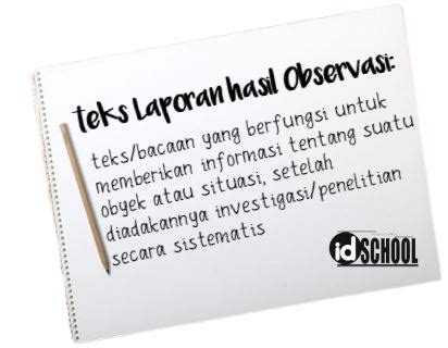 Contoh Teks Laporan Hasil Observasi dan Cara Membuatnya – idschool
