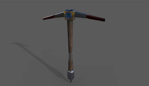 3d Model Dwarf Pickaxe Vr Ar Low Poly Cgtrader