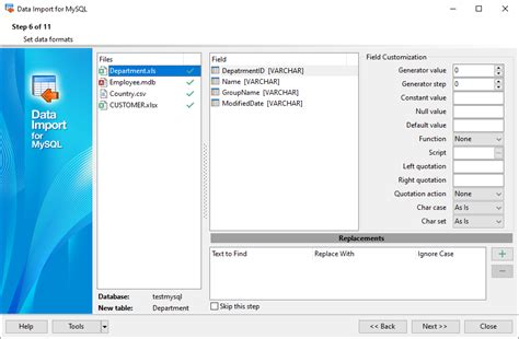 Data Import For Mysql Sqlmanager