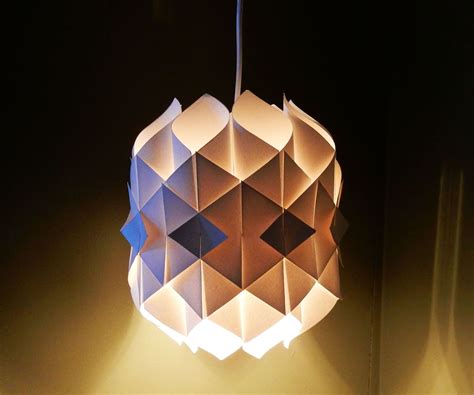 Paper Lamp Cathedral Light Paper Lamp Origami Lamp Paper Lampshade