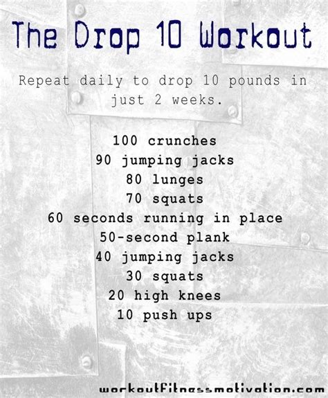 Gonna Try This One Drop 10 Workout Health Fitness Fitness Body