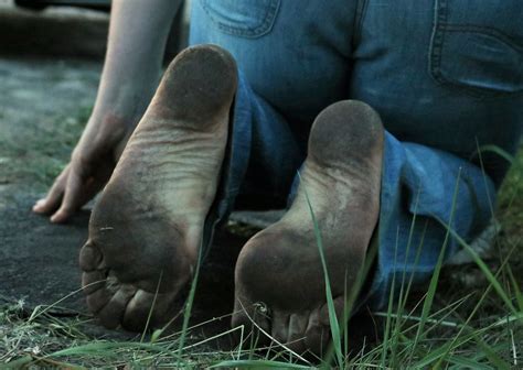 Dirty City Feet 353 Black Soles After Long Barefoot Day Dirty Feet
