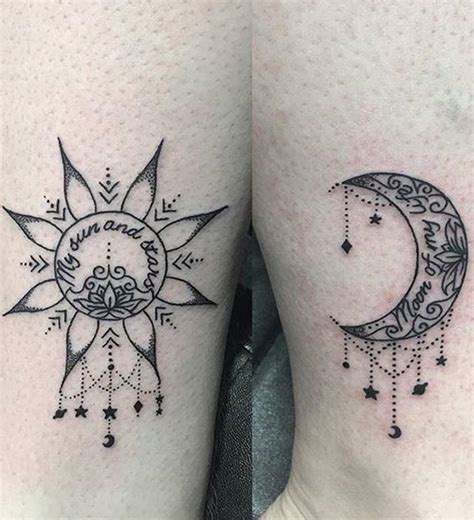 Update More Than Moon And Sun Couple Tattoo Latest Thtantai