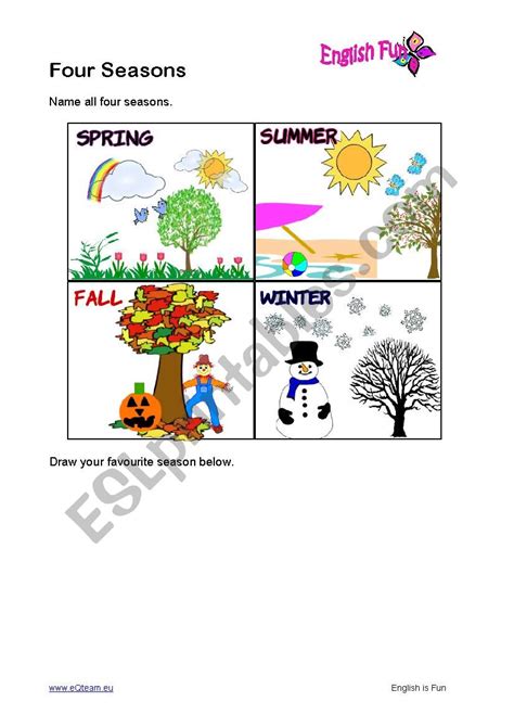 Seasons Esl Worksheet By Emanuel58