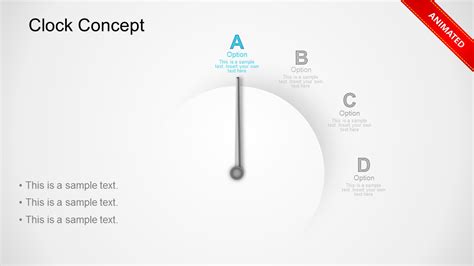 Colors and sizes can be easily changed. Animated Clock Business Concept PowerPoint Templates