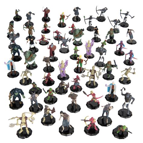 Buy 56 Fantasy Mini Figures All Unique Designs 1 Hex Sized