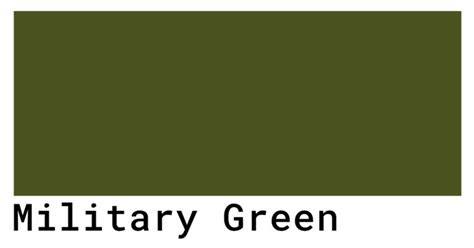 Military Green Color Codes The Hex Rgb And Cmyk Values