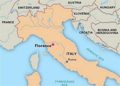Firenze Italy Map World Map Gray