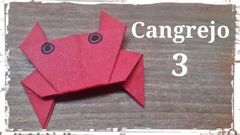 Cangrejo De Papel 3 Origami Youtube