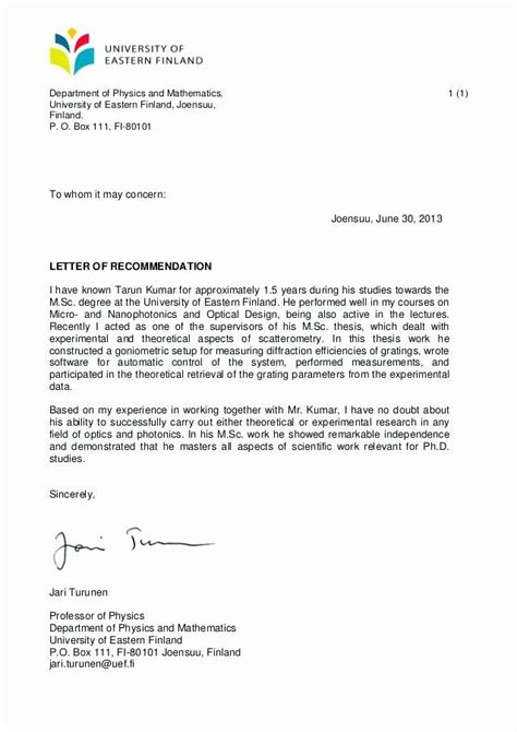 She has been a tremendous student and an asset to our school. Us Visa Letter Of Recommendation - Recommendation Letter (by Head of Commercial Section at U ...
