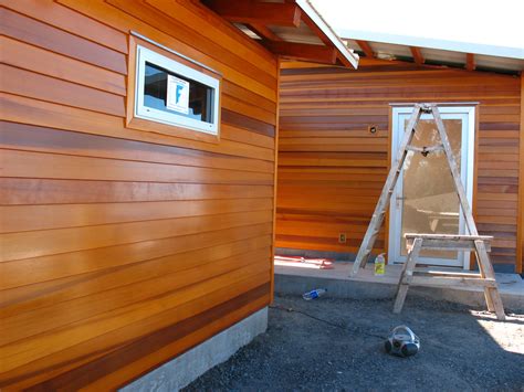 Using your table saw, cut your cedar siding pieces to the appropriate length. Cedar Siding and Routine Maintenance