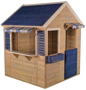Holz passt sich als naturmaterial in den garten sehr gut ein und bietet einen hohen gemütlichkeitsfaktor. Wendi Toys M17 Maritime House | Kinder HolzSpielhaus ...