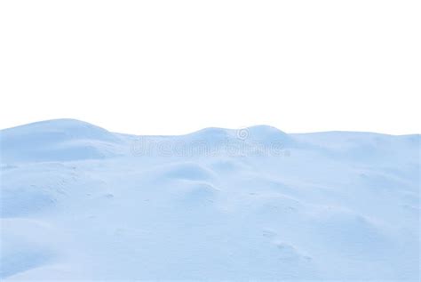 A Beautiful Snowdrift Isolated On White Backgroundwinter Snow