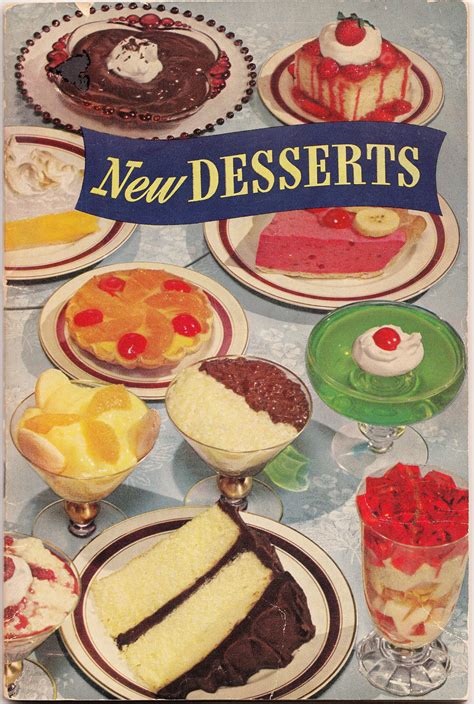 Jello New Desserts Recipe Book Retro Desserts Vintage Sweets