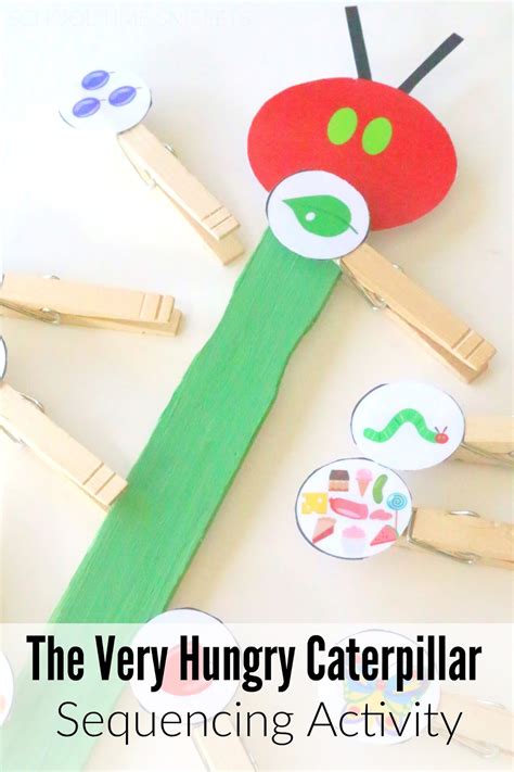 The Very Hungry Caterpillar Sequencing Printable School Time Snippets