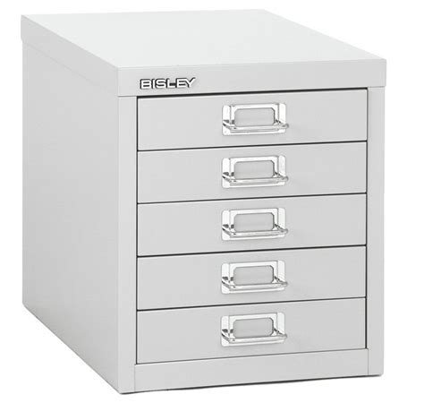 Bisley desktop cabinet 5 drawer h325xw279xd380mm steel. Bisley 5-Drawer Steel Desktop Multidrawer Storage Cabinet ...