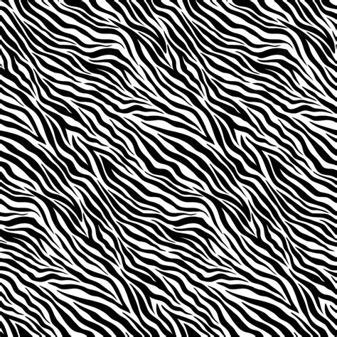 Simple Zebra Animal Motif Vector Seamless Pattern Design Background