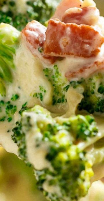 Creamy Garlic Parmesan Broccoli Bacon Veggie Side Dishes Vegetable Dishes Side Dish Recipes