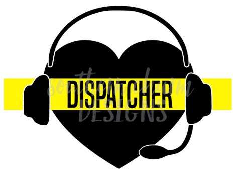 Dispatcher Heart Decal Southern Charm Designs Heart Decals 911