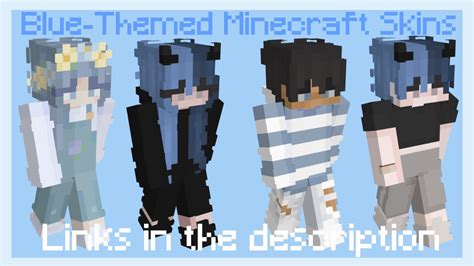 Aesthetic Blue Minecraft Skins 💎 Links In The Description Youtube