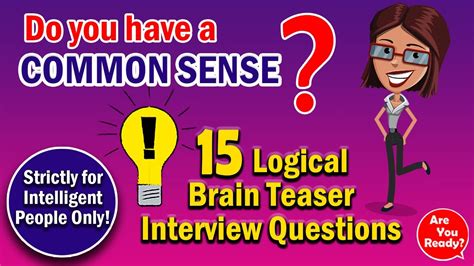 15 Logical Brain Teaser Interview Questions With Answers Strictly