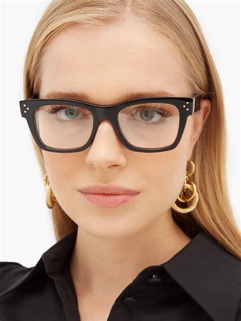 D Frame Acetate Glasses Celine Eyewear Matchesfashion Us In