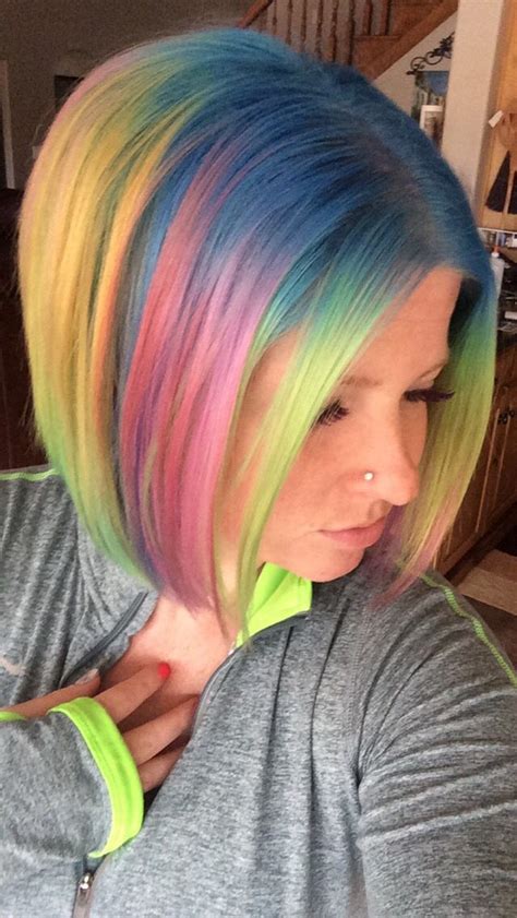 1172 Best Rainbow Of Hair Images On Pinterest Colourful