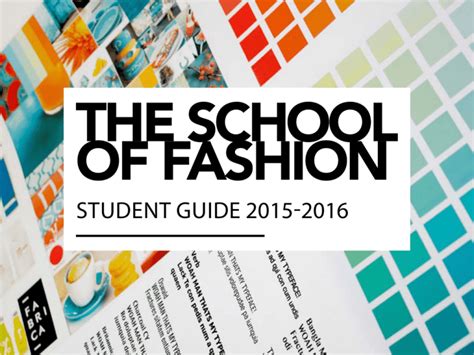 Student Guide 2015 2016 Ryerson School Of Fashion