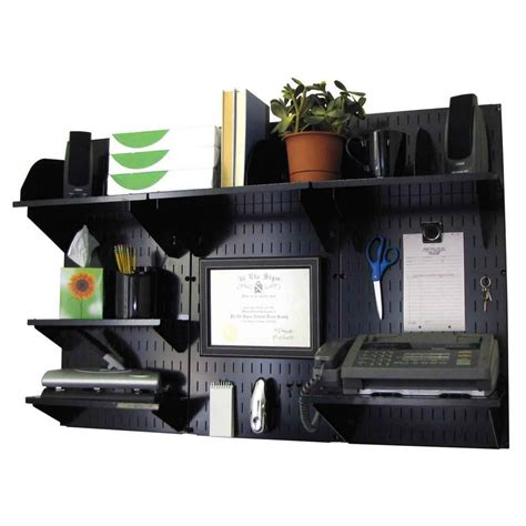 Wall Control Office Organizer Unit Wall Mounted Office Desk Storage And