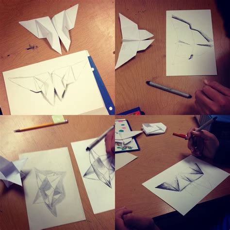 Origami With Value Middle School Art Drawings Artwork