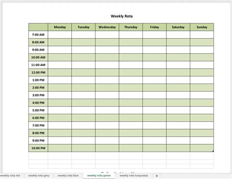 Free Weekly Planner Template World
