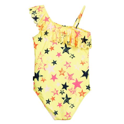 Molo Teen Yellow Swimsuit Upf50 Childrensalon Outlet