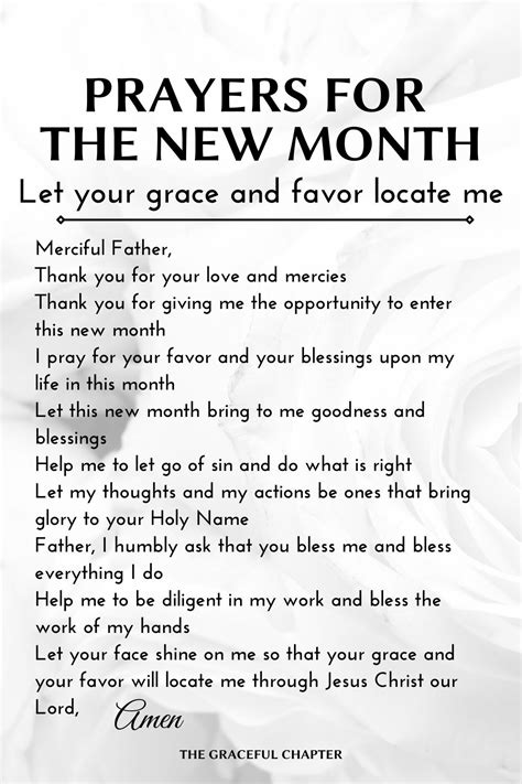 Prayers For The New Month Let Your Grace And Favor Locate Me Happy