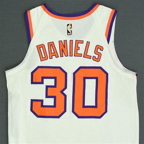 Fanatics stocks authentic suns apparel in signature styles for every fan, including the new suns city edition jerseys! Troy Daniels - Phoenix Suns - Game-Worn Classic Edition 1968-73 Home Jersey - 2017-18 Season ...
