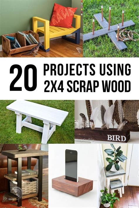 Creative 2x4 Scrap Wood Project Ideas These Easy Diy Projects Using 2x4 Scraps Are The Perfect