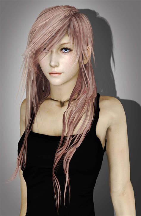 Final Fantasy Xiii Lightning With Long Hair By Novacrystallisxiii On