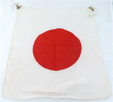 Sold Japanese Ww2 Soldiers Rising Sun Meatball Flag Rare