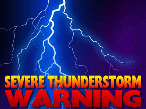 Brief description of the nws convective warning products: ALERT: SEVERE THUNDERSTORM WARNING | Crossville News First