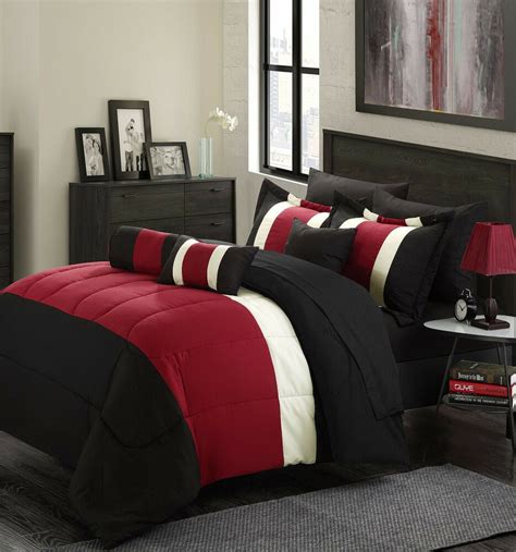 We researched the best comforter sets that'll instantly upgrade your bed with style and comfort. 10 Piece Serenity Comforter Set Queen King Black & Red ...